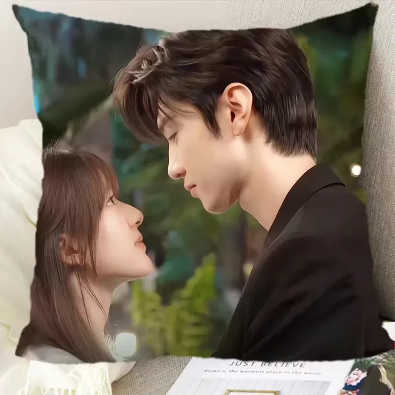 Zhao Lusi Chen Zheyuan HD Двусторонняя Наволочка С Принтом ТВ-драмы Hidden Love Duanshu Декоративная