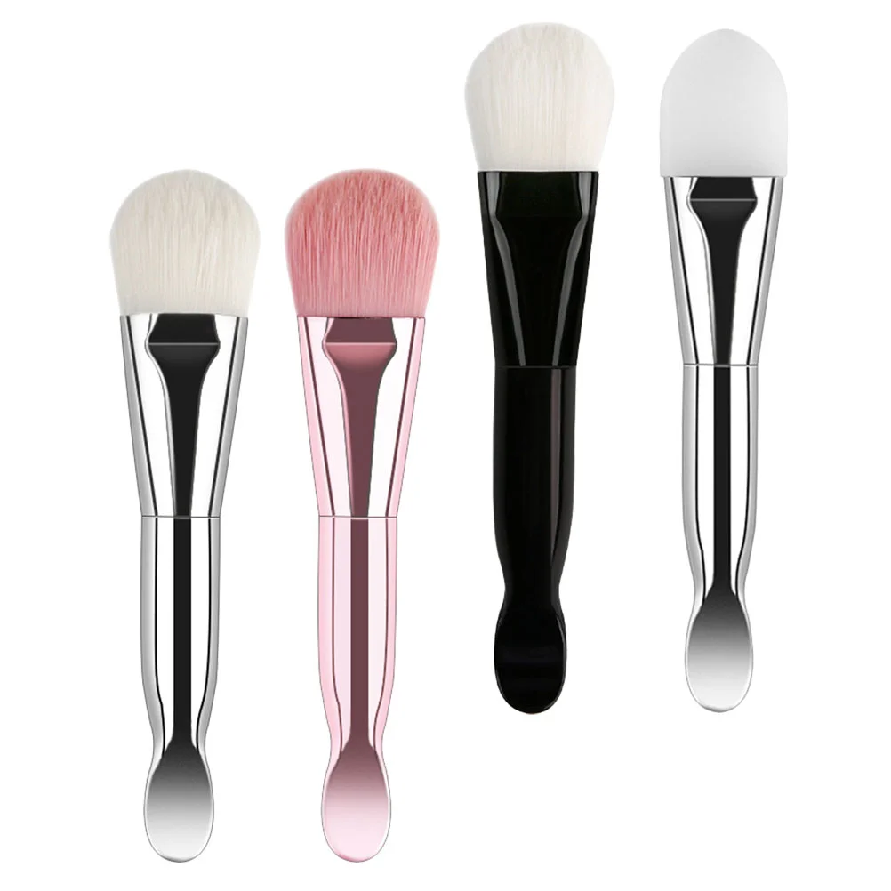 

3pcs Makeup Brush and 1pc Silicone Brush Powder Makeup Brush Foundation Blending Powder Makeup Brush Brushes