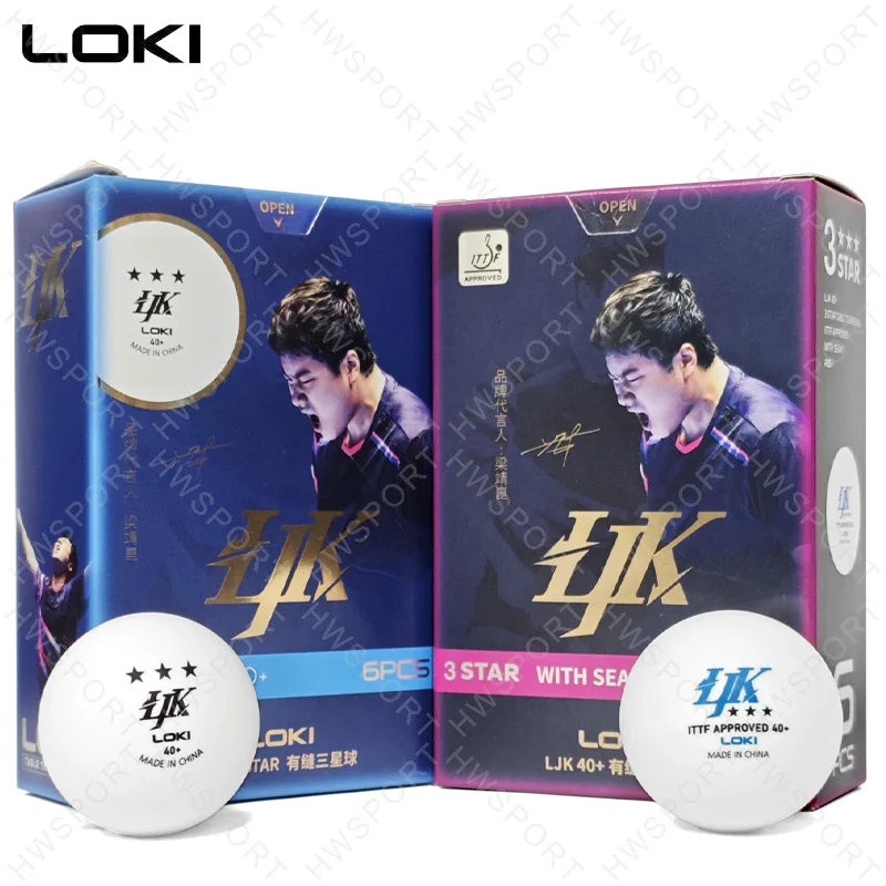 Фото LOKI LJK 40+ мячи для настольного тенниса, 3 звезды, ABS, одобренные ITTF, мячи для пинг-понга, прочные, с отскоком лучшей округлости, упаковка из 6 шт. №1