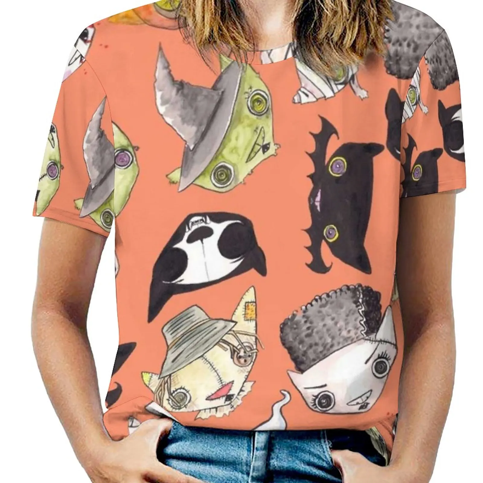 Oro? Женская футболка с коротким рукавом круглым вырезом и принтом