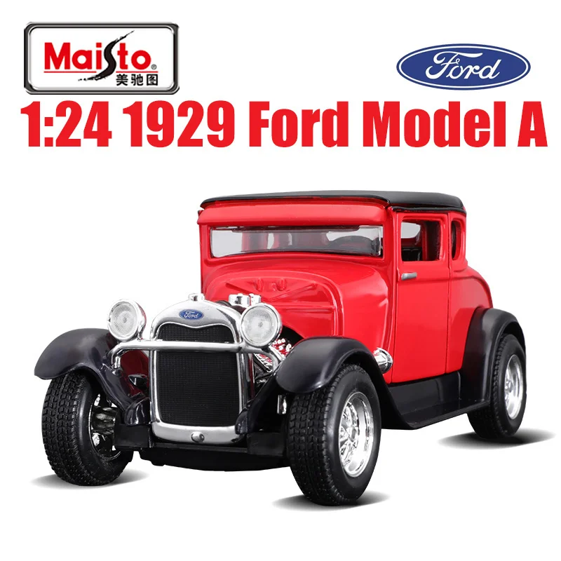 

Модель автомобиля Maisto Ford A 1929, классические автомобили из сплава, литые модели автомобилей, Коллекционная модель автомобиля, игрушки для взрослых, 1:24