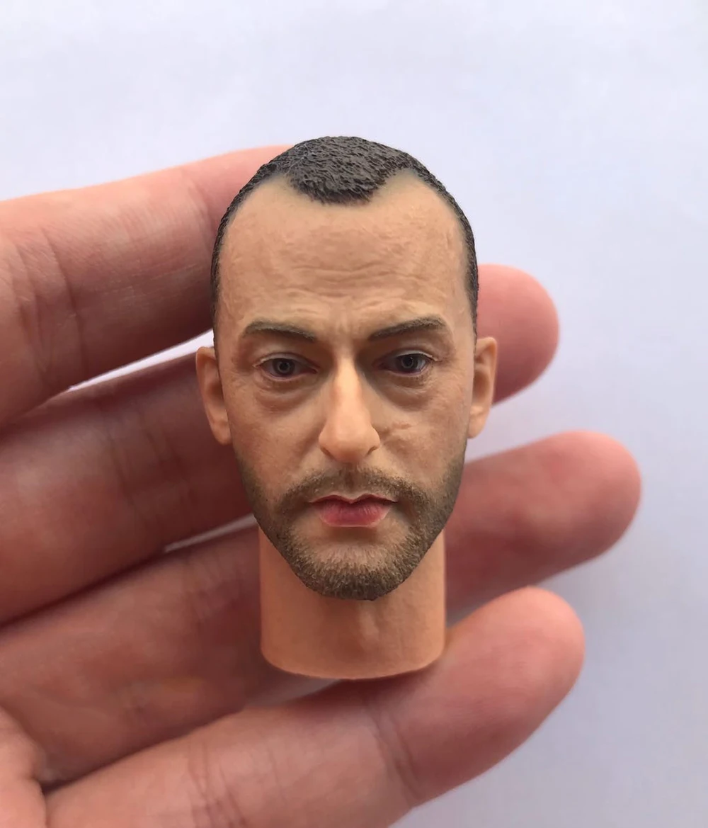 

Big Sale 1/6 This Killer is not too Cold Classic Head Sculpture Male Head Sculpture Carving Model For 12inch Action Figure DIY