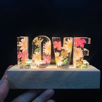 romantic valentines led love flower shape usb power floral rose lamp table night lamp gift party wedding decoration lights