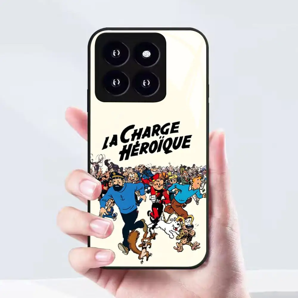 Чехол для телефона A-Adventures Of Tintin-S для Xiaomi 17 15 14 13 12 Mi 11 X T Ultra Pro Lite 5G, черный, стеклянный (art.: 3920db40ab966) - 3920db40ab966