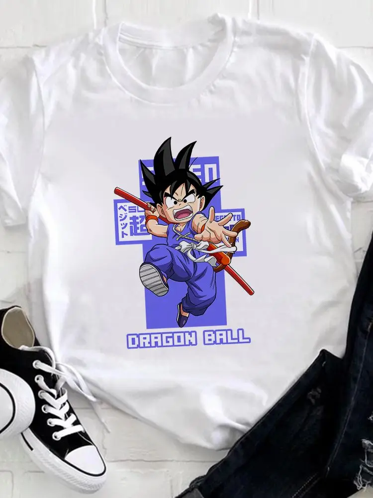 

T-Shirt Women Summer Dragon Ball Son Goten Super Trendy All-Match New Products Harajuku Cartoon Printing T Shirt Street Funny