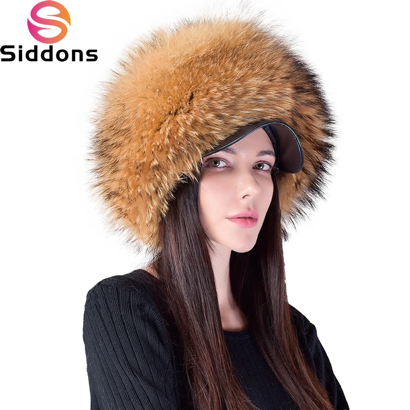 2023 New Fashion Earflap Hat Winter Women's Hat Real Fox Fur Hats Headgear Russian Girls Real Fox Fur Beanies Cap