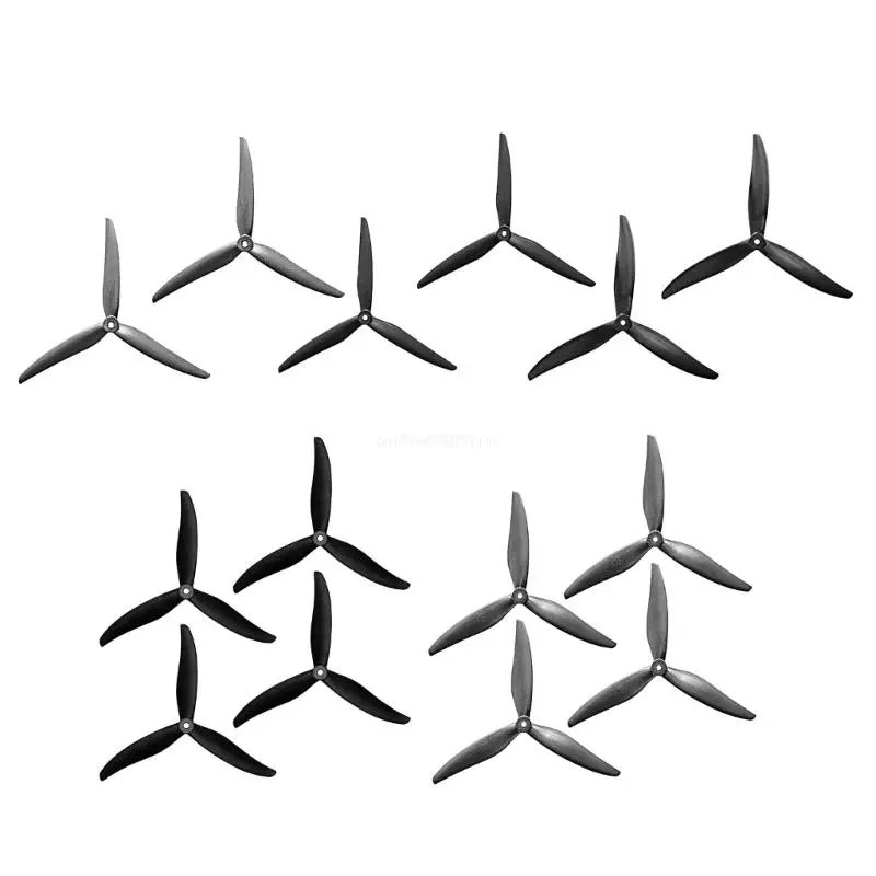 Набор из 1 пары/2 пар пропеллеров 3 крыла 7037 8046 8040 9045 1050 карбоновые нейлоновые дроны