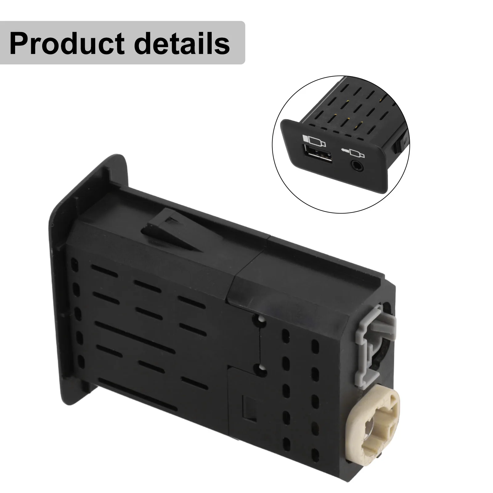 Цвет Черный USB AUX Панель Грузовик Разъем Быстрая установка Надежный