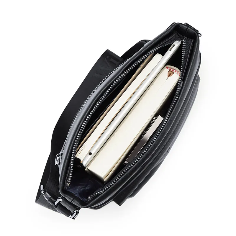 Genuine leather casual shoulder bag, trendy men's backpack, personalized small bag