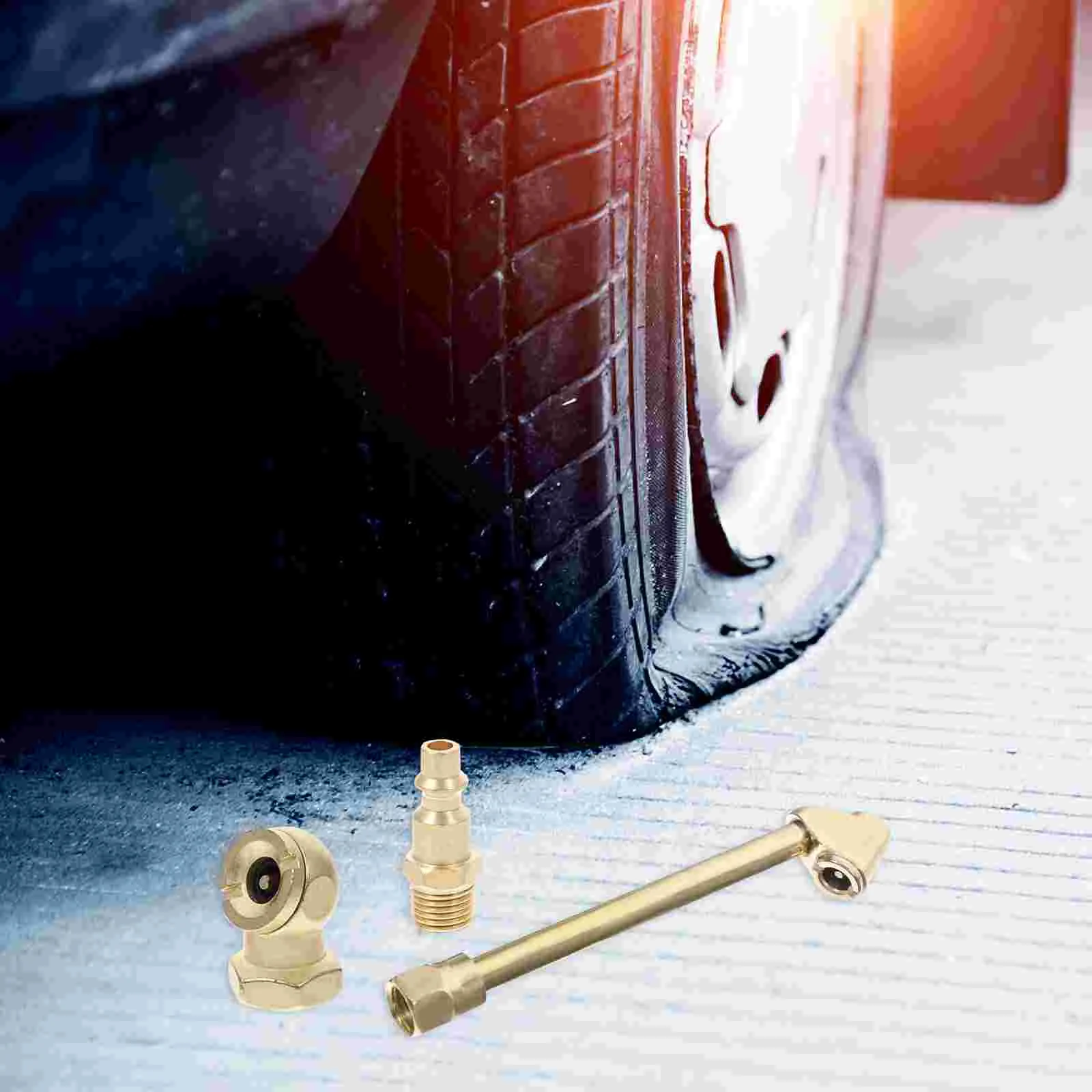 Комплект воздушных зажимов насадка для накачивания шин адаптер шланга