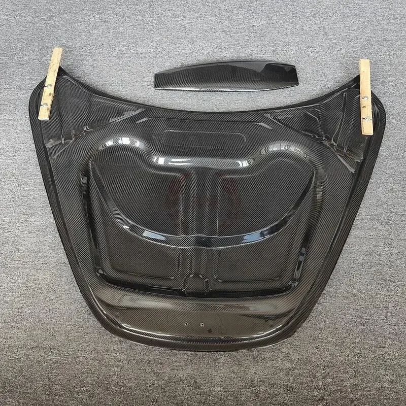 Новый стиль передний бампер из настоящего углеродного волокна капот двигателя