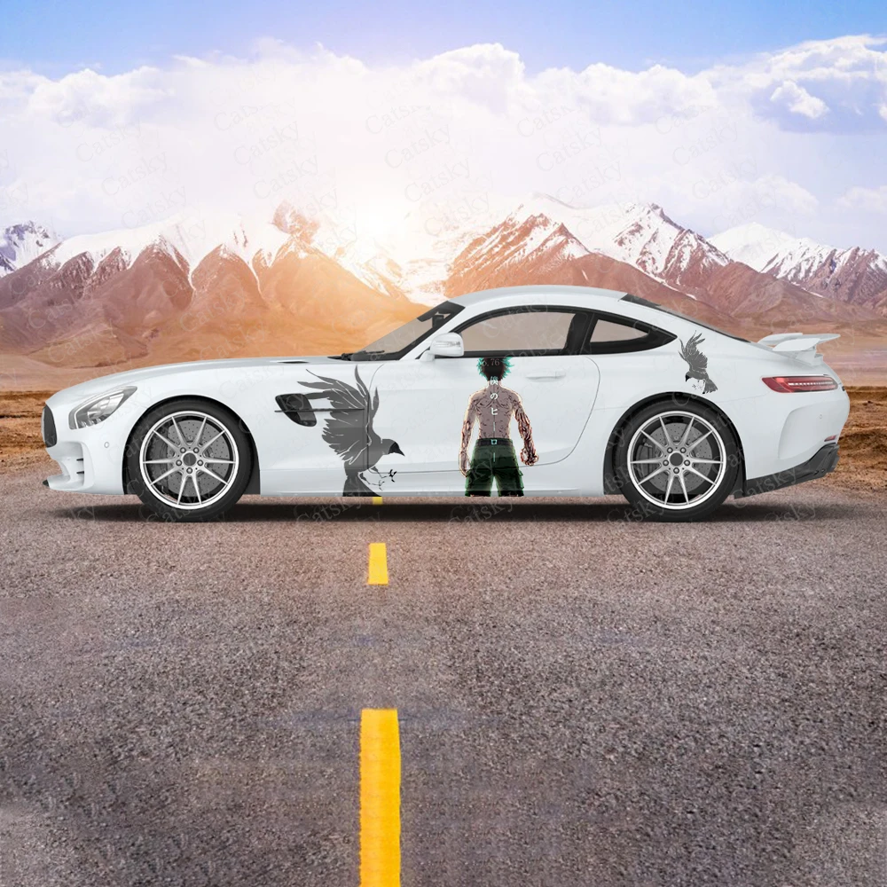 

My Hero Academia 2pcs Car Sticker for Universal Large Car Decal Car Sticker for Univers Car Stickers on The Left Right Sidesal