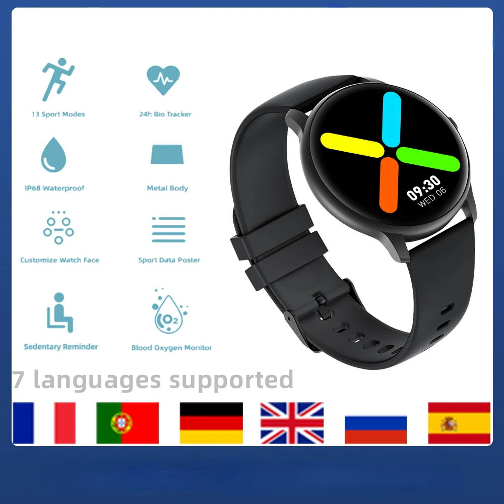 

2023 smart watch bracelet womens sports fitness tracker 24 hour heart rate sleep monitor IP68 gift Free shipping best sell New