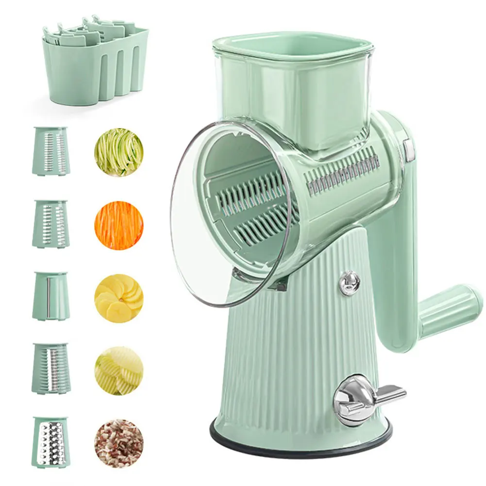 Роторная терка для сыра измельчитель с 3/5 сменными лезвиями еды кухонный легко