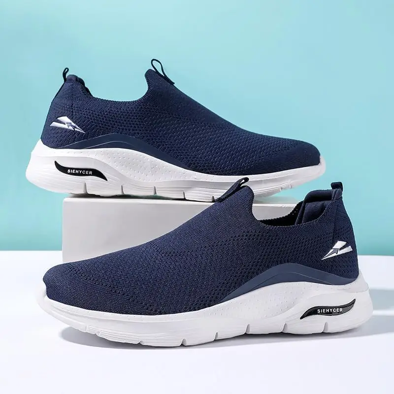 

Весна-Осень 2023, Спортивная повседневная обувь, мужская обувь, модные Универсальные дышащие туфли-лодочки из тонкой сетчатой ткани