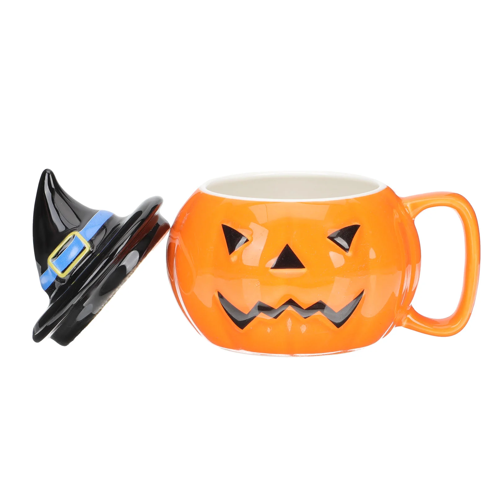 

Cup Mug Pumpkin Coffeeceramic Mugs Cups Teawater Soup Lidparty Autumn Cute Drinking Fun Ghost Office Favor Jack Themelantern