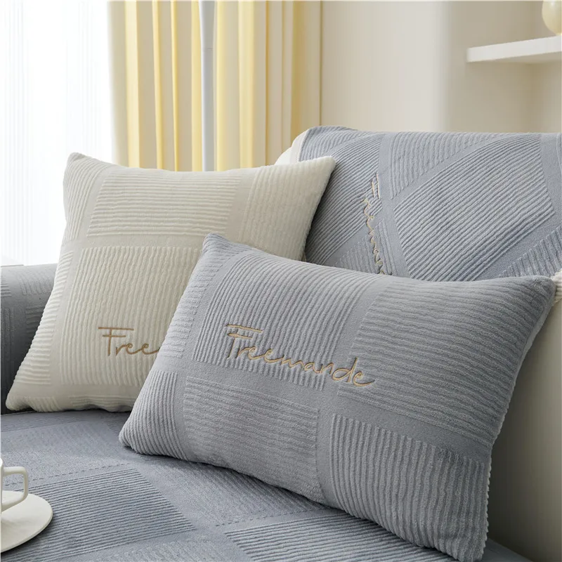 Мягкий Нескользящий чехол MIDSUM для дивана из плотного плюша кресла в