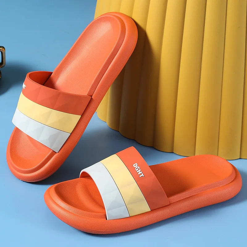 Slippers home antiskid couple slippers wear resistant Comfortable fashion slippers women shoes Bathroom Slippers