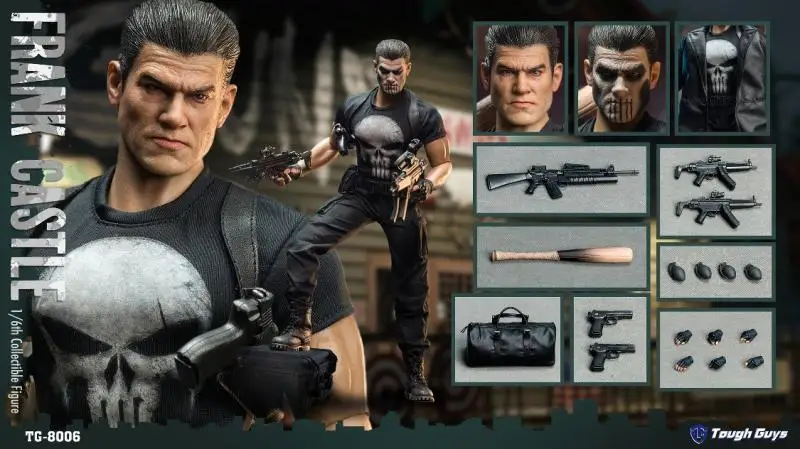 

Tough Guys TG-8006 Revenger Punish Frank Castle with 2 Heads 1/6 Action Figure