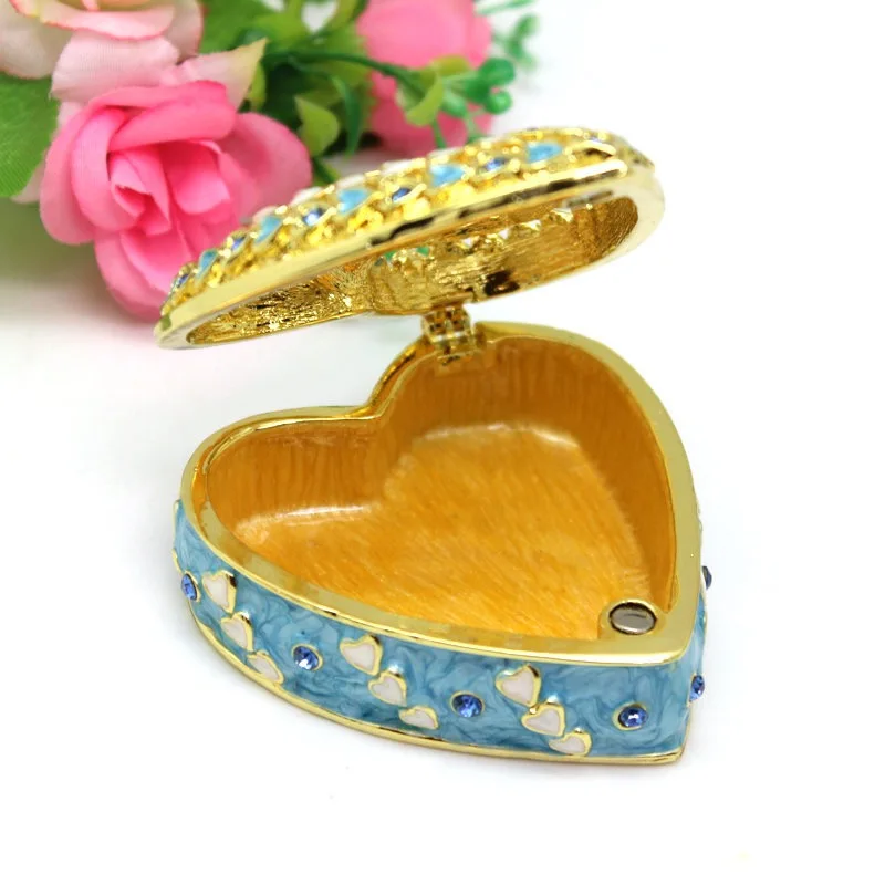 Pewter Heart Shaped Jewelry Box