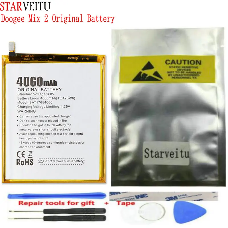 Аккумулятор Для Doogee Mix 2 запасная аккумуляторная батарея 4060 мАч 100% Протестировано
