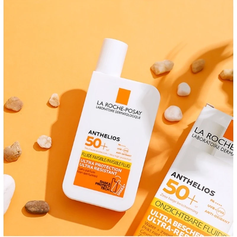 

LA ROCHE-POSAY Face Sunscreen Anthelios XL Anti-Shine Invisible Fluid | Anti-Imperfection Ultra SPF50 Body Sunscreen