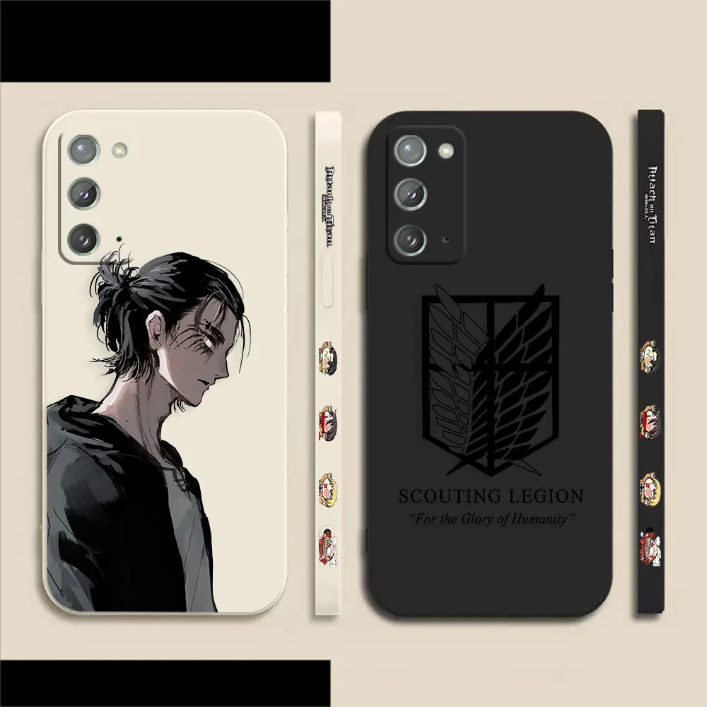 

A-Attack O-On T-Titan E-Eren Case For Samsung A50 A30 A20S A10S A10 A14 Note 20 10 9 M32 M22 A20 Pro Plus Lite Ultra 4G 5G Case