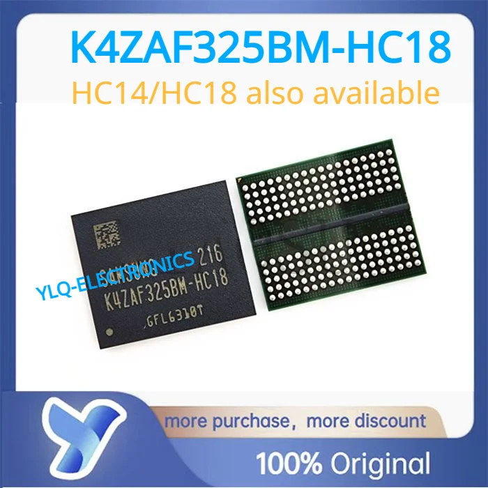 

Оригинальный Новый SAMSUNG флэш-память K4ZAF325BM HC18 GDDR6 16 Гб 18,0 Гб/с FBGA180 чип встроенной схемы