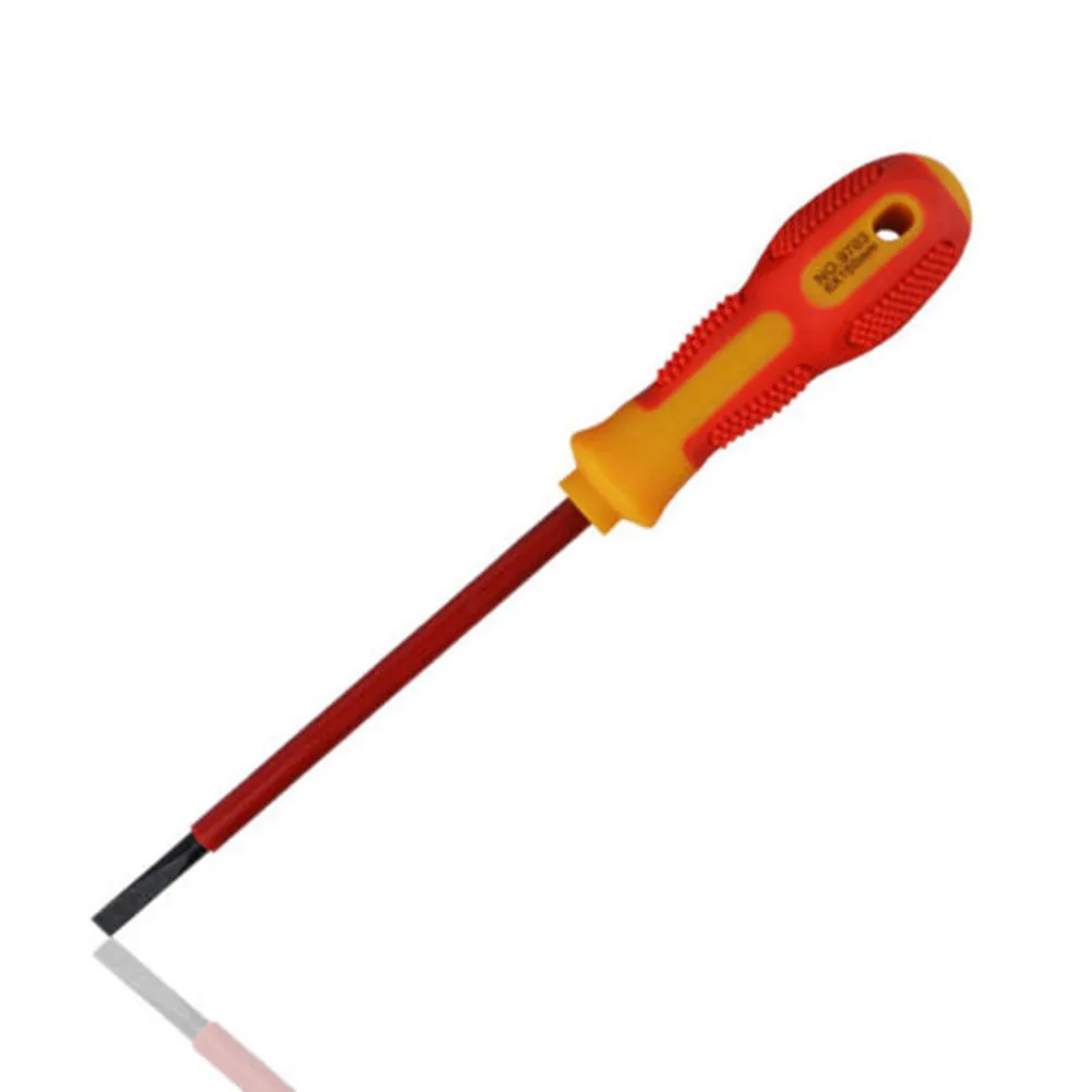 

1000v Slotted Insulated Screwdriver 3x75mm For Professional In DIY Hand-making Automotive Magnetic Electrical Screwdriver