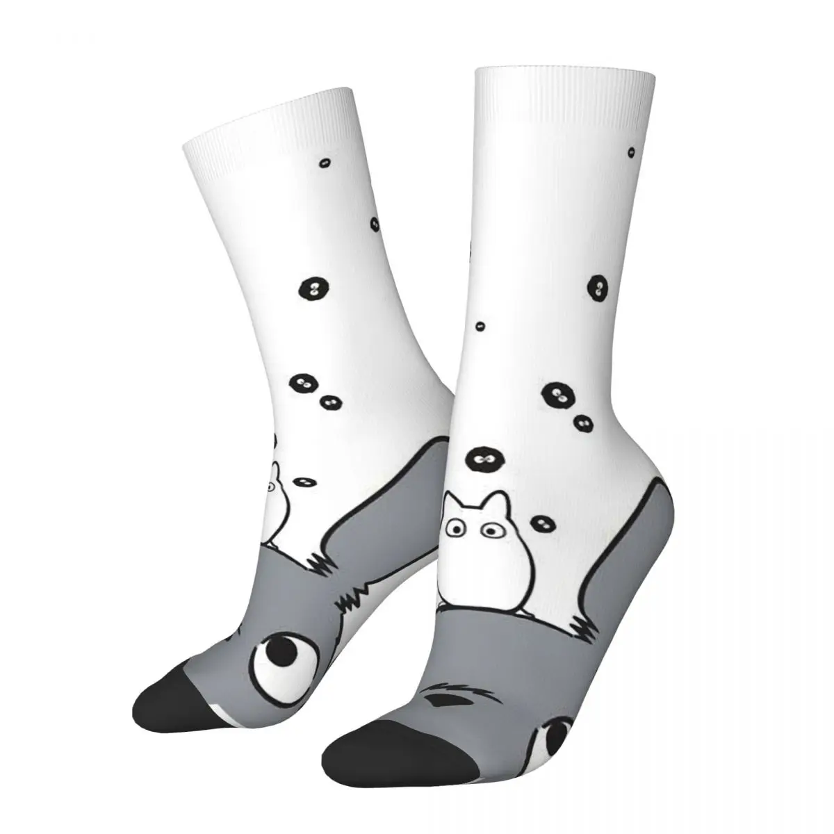 

Happy Men's Socks Like Star Retro My Neighbor Totoro Anime Hip Hop Seamless Crew Sock Gift Pattern Printed