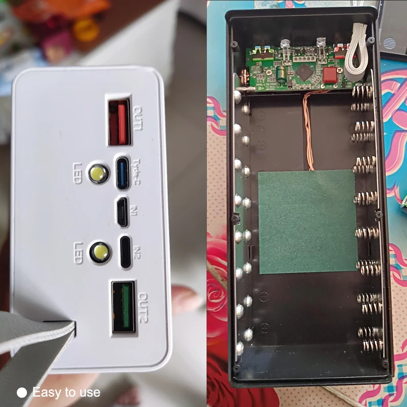 Съемный внешний аккумулятор 16x18650 супер быстрая зарядка для телефонов 22 5 Вт -