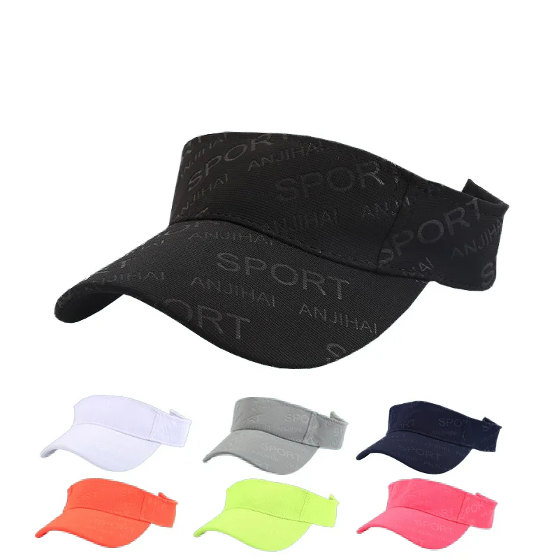 

Top Empty Hat Adult Summer SPORT Printed Curved Brim Headless Sun Hat for Men Sun Visors for Women Gorras Para Hombre De Marca
