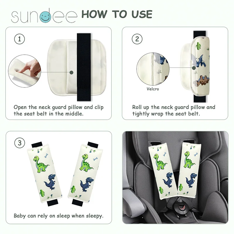 Baby Safety Seat Belt Pillow Car Belt Baby Stroller Strap Vehicle Shoulder Protection Seat Belt Shoulder Pads for Child Kids enlarge