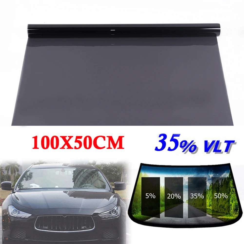 

Van Boat Vehicle Auto Anti-Glare Anti-Fading Home Window Film PET Black Glass Roll VLT Shade House Tint Sunshade