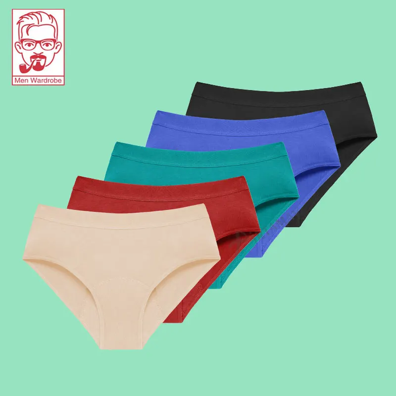 

Europe And America Large Size Sexy Multicolor Bamboo Fiber Four Layers Of Physiological Underwear Breathable And Leakproof Pants