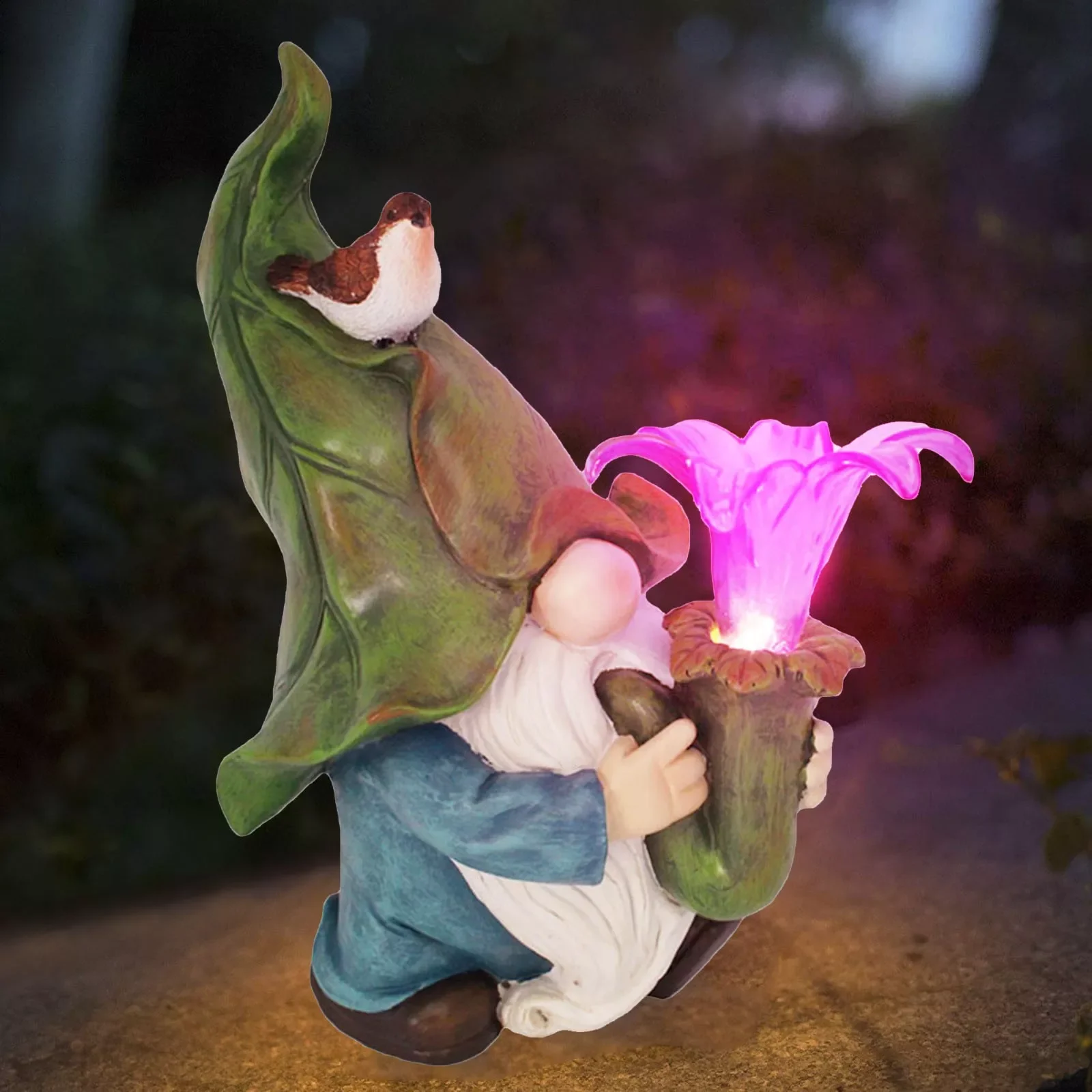 

1PCS Funny Resin Figurines Naughty Garden Resin With Solar LED Light Garden Dwarf Dwarf Statue Decoration Villa Home Decoartion