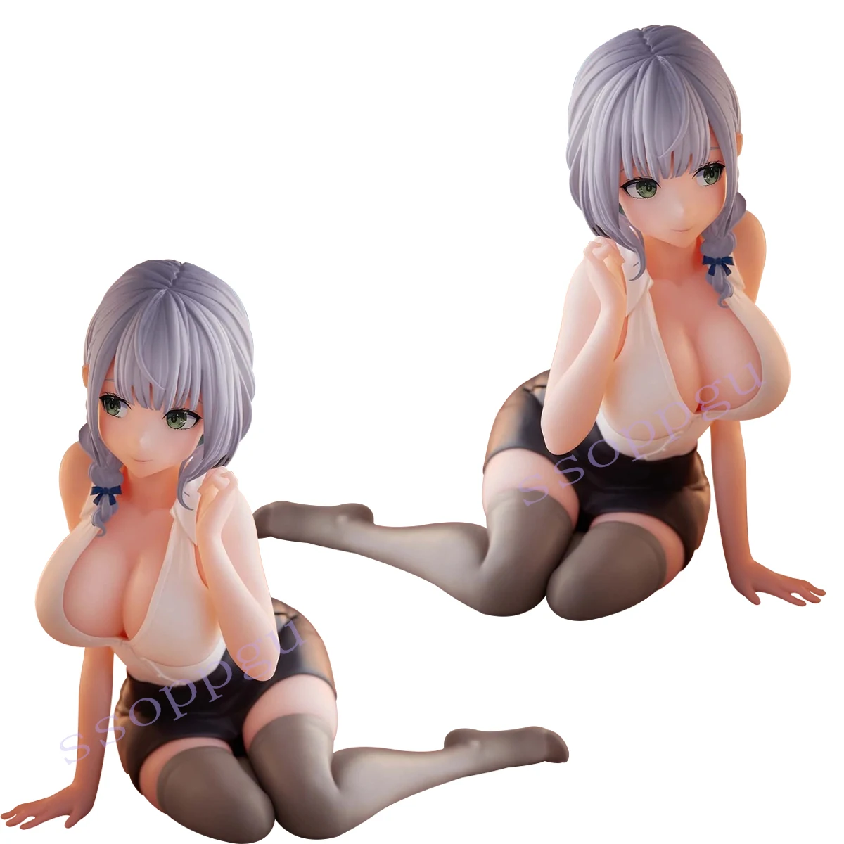 Shagami Jk-san Pink Charm Twinbox Shiori-chan Sayu Anime Pvc Action Figure Toy Collection Model Doll