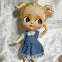 18 girl doll new face big head draw eyes 13 movable joints body diy toys for kids gift painting lover practice makeup doll