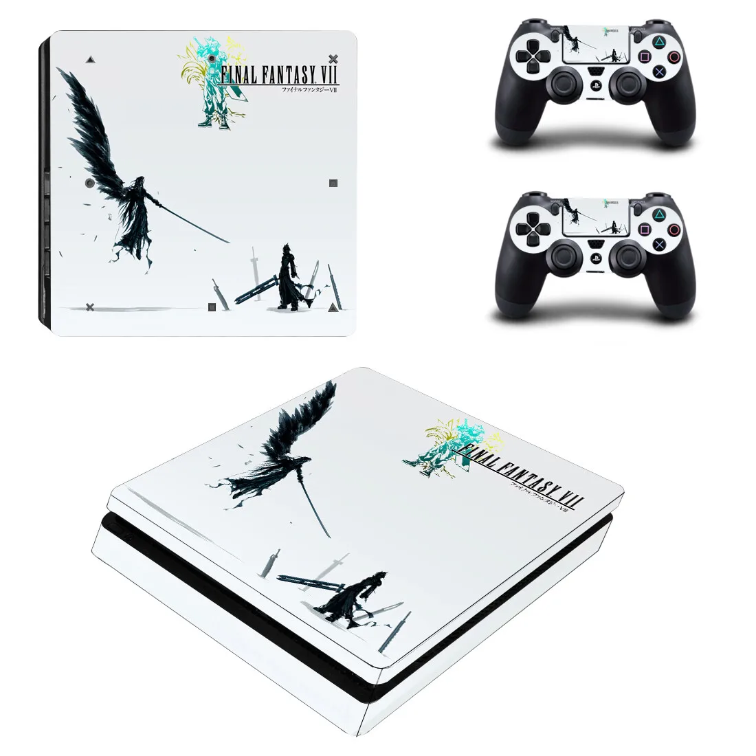 Тонкая наклейка для консоли и контроллера PS4