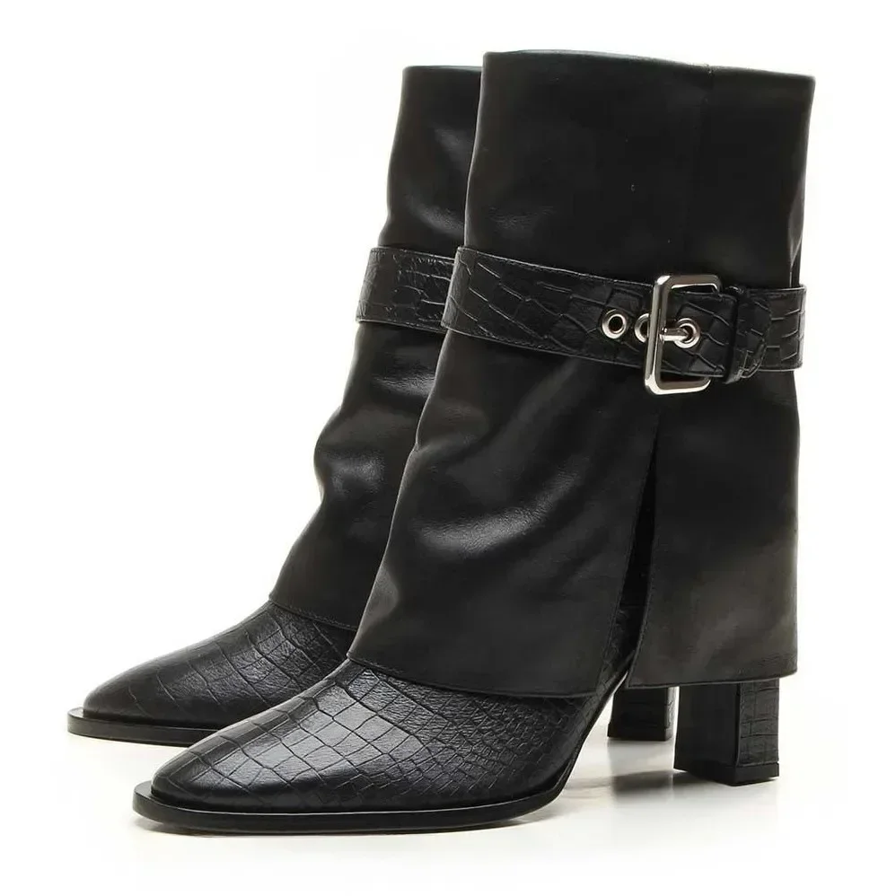 Внешняя торговля модные женские сапоги на очень высоком каблуке с острым носком