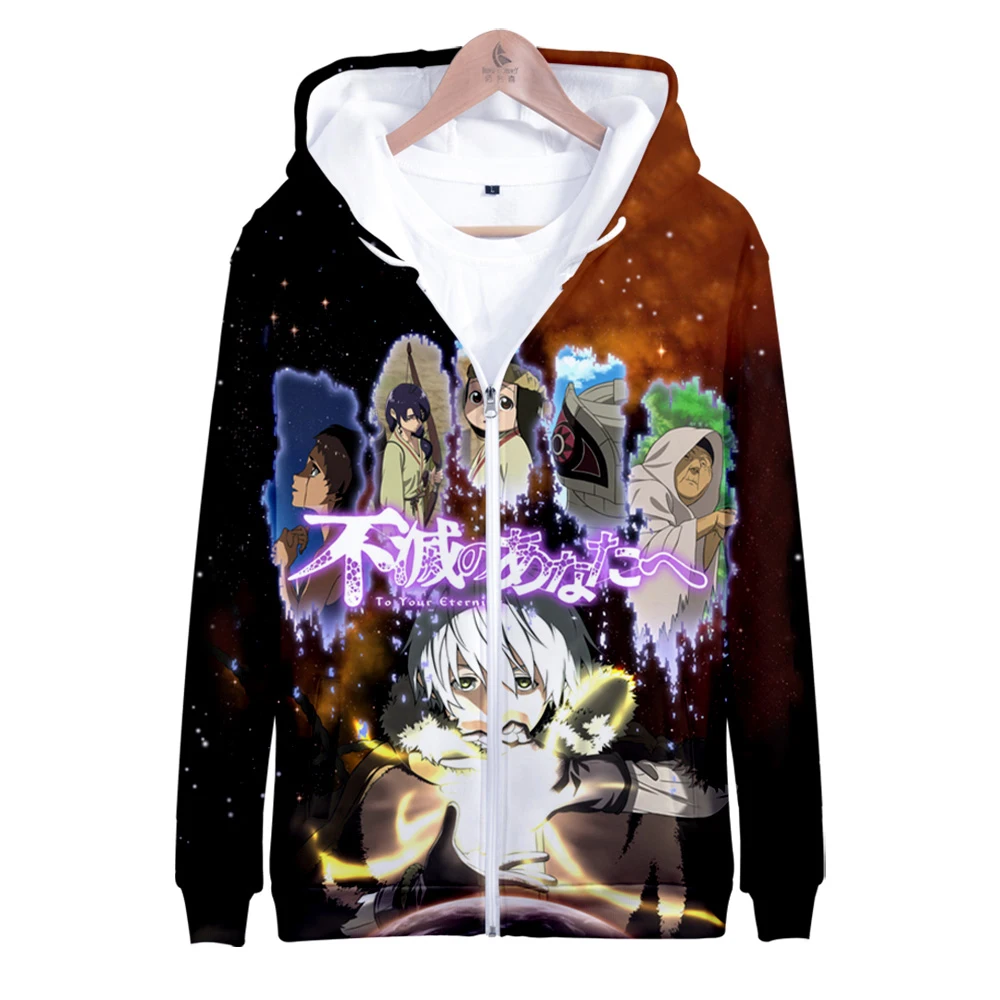 

To Your Eternity Anime Zipper Sweatshirt Women Men's Hoodie Unisex Long Sleeve Harajuku Streetwear 3D Clothes Plus Size