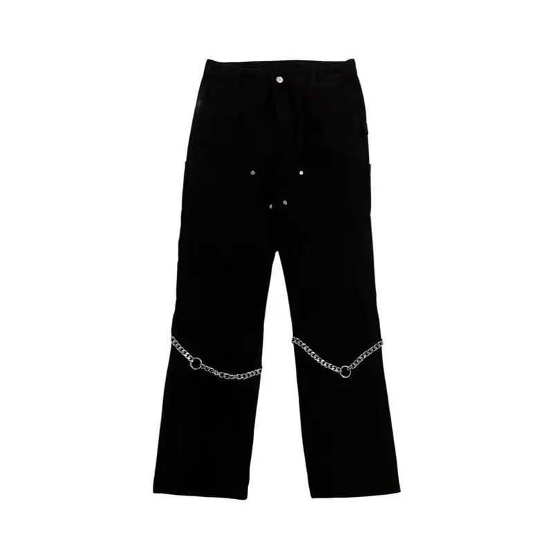 2023 Spring and Autumn Straight Leg Jeans Tide Brand Hip Hop Blast Street Fashion Trend Casual Pants Mainland China