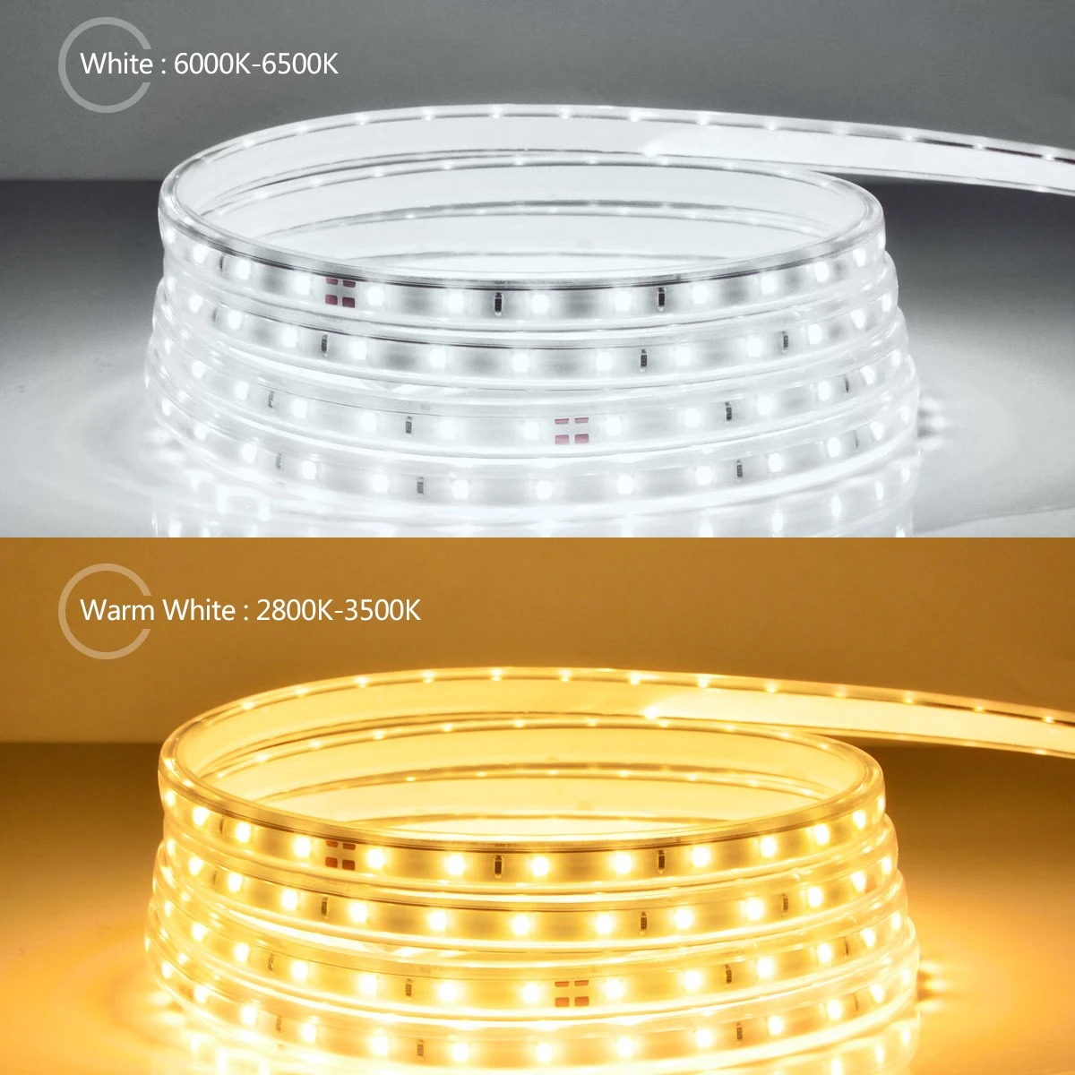 

2835SMD High Bright LED Strip 120 LEDs/m Flexible Outdoor Lamp Waterproof LED Tape With EU/US Power Plug For Room Decoration