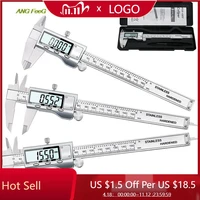 digital metal caliper stainless steel vernier calipers electronic micrometer ruler depth measuring tool gauge instrument 0 150mm