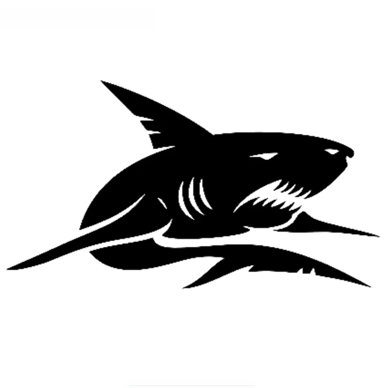 

SZWL наклейка на автомобиль в виде животного злого акулы индивидуальная наклейка водонепроницаемые виниловые наклейки аксессуары стикер для Peugeot 206 Audi,11 см * 20 см