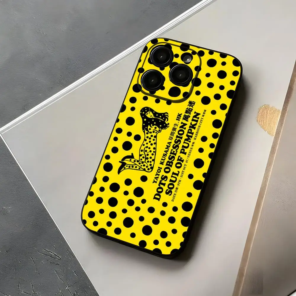 Pumpkin Yayoi Kusama Phone Case For Iphone 15 12 16 14 Music Se 2020 2022 Pro Max 11 13 Xr X Xs Mini Plus Hot 2024 Funda Shell