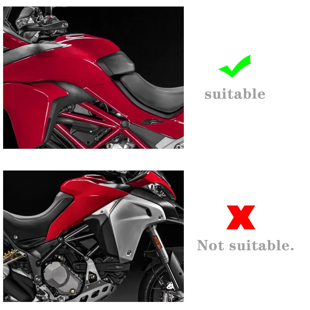 MULTISTRADA Motorcycle 1260s Sticker Fuel Tank Cap Side Protective Pad Scratch Decals Fit For DUCATI PIKES PEAK MTS 1260 | Автомобили и