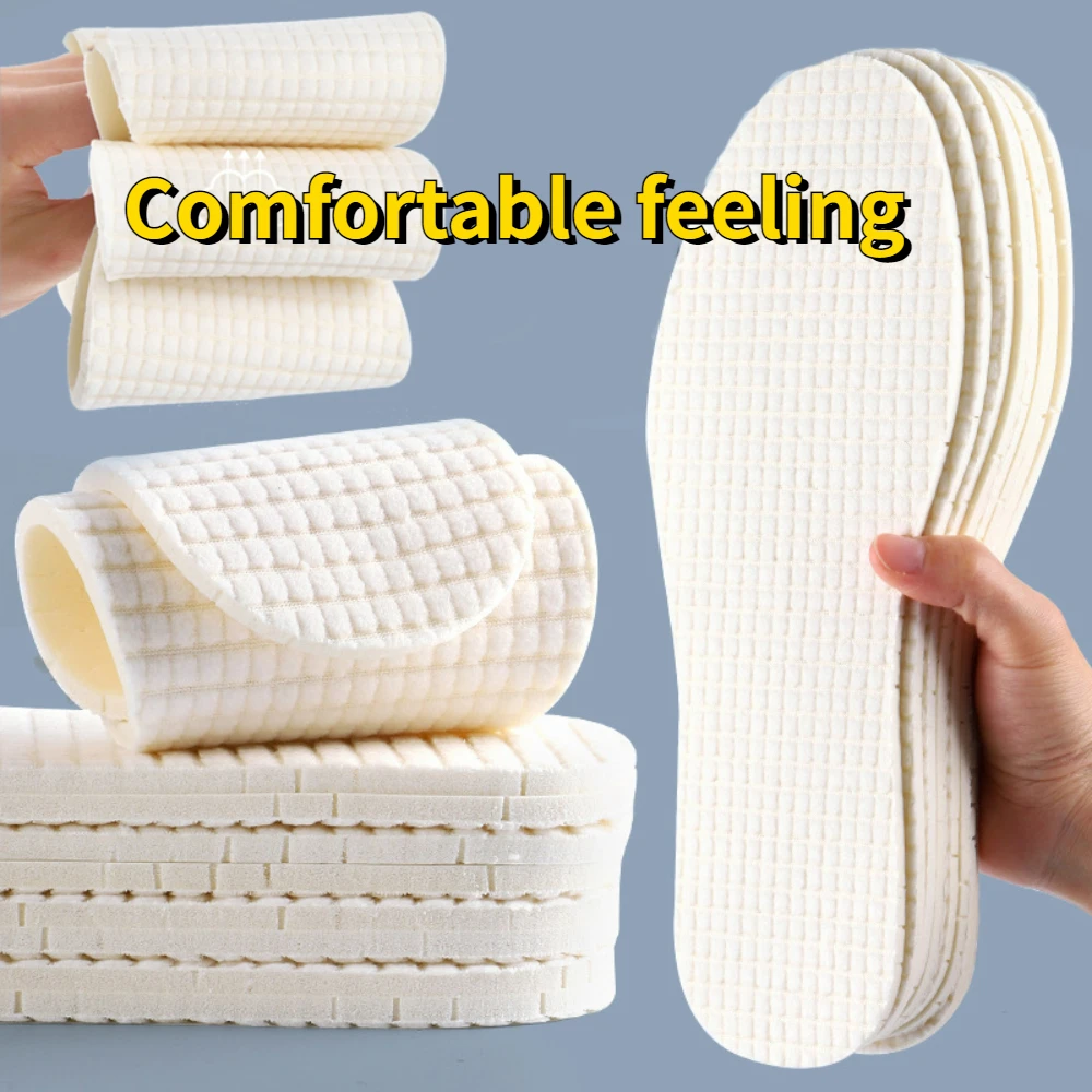 

Insole Sweat-absorbing Odor-proof Latex Sports Breathable Leather Insole Women's Soft Sole Comfortable Massage Can Cut Shoe Pads