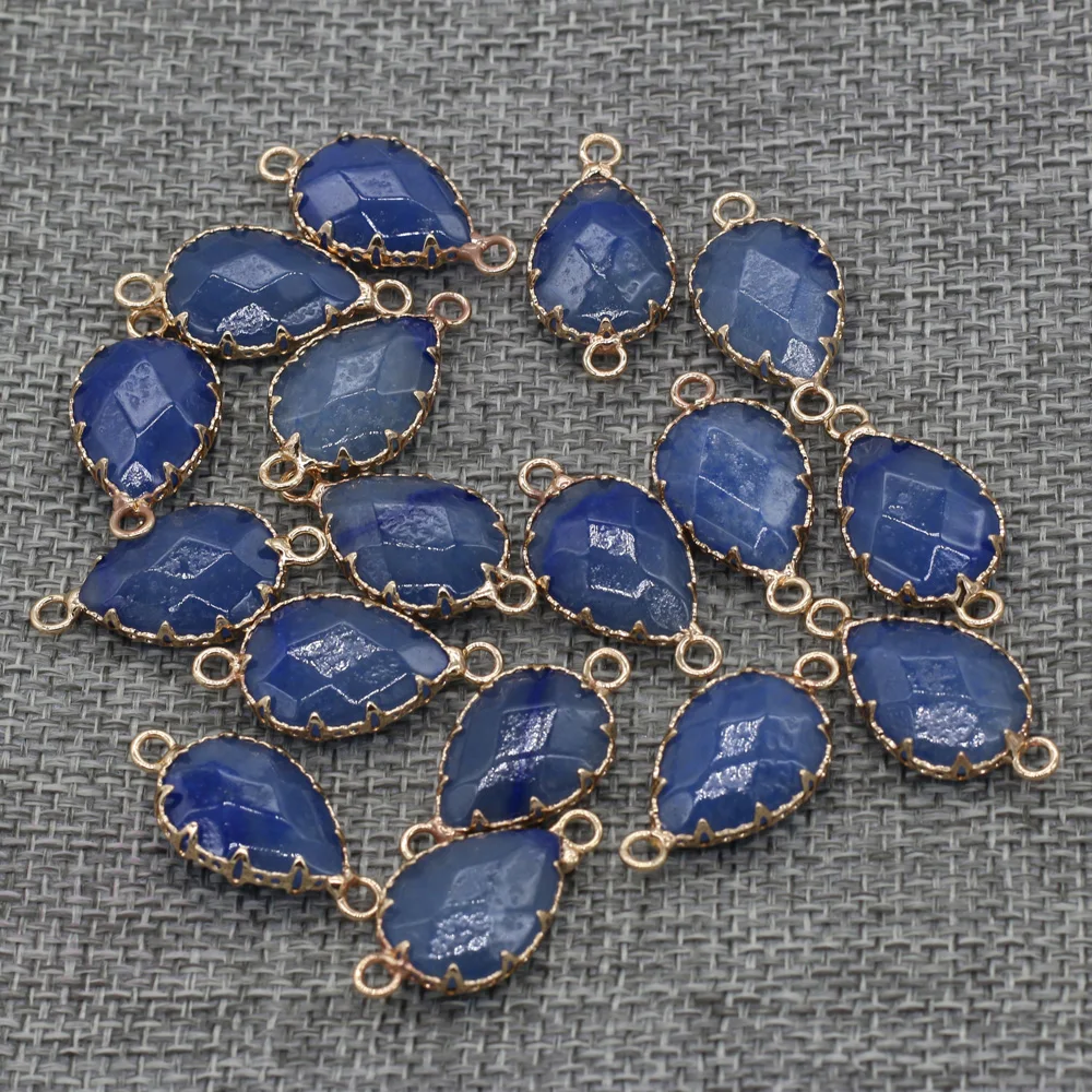 

Natural Stone Connector Drop-shaped Fashion Accessories for Jewelry Making Necklace Bracelet Size 14x28mm Gifts