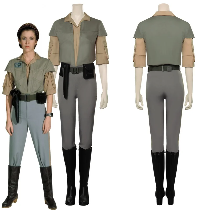 

Star 3 Return of the Jedi Leia Organa Solo Cosplay Costume Outfits Halloween Carnival Suit